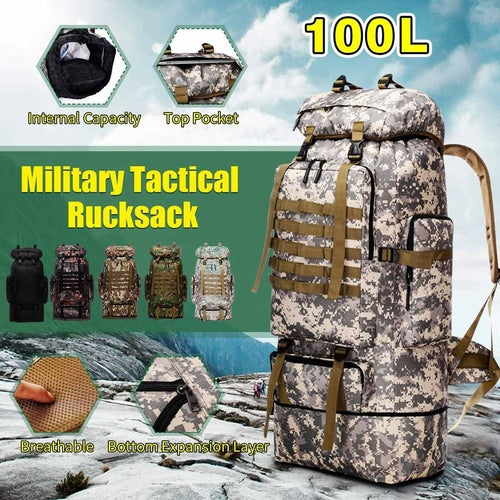 Waterproof Outdoor 100L Backpack