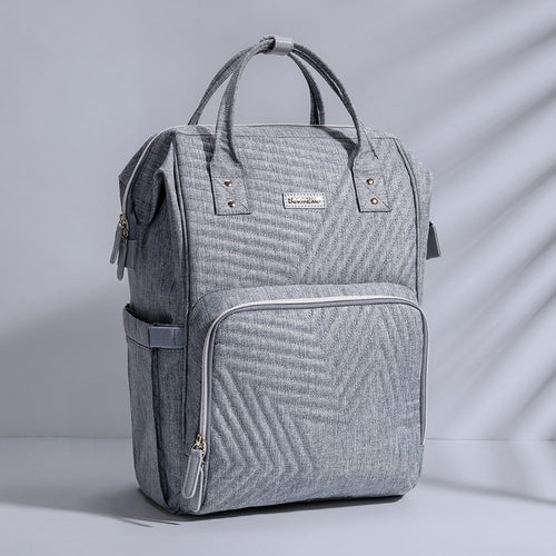 Modern Quilted Diaper Backpack