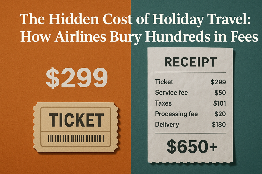 The Hidden Cost of Holiday Travel: How Airlines Bury Hundreds in Fees