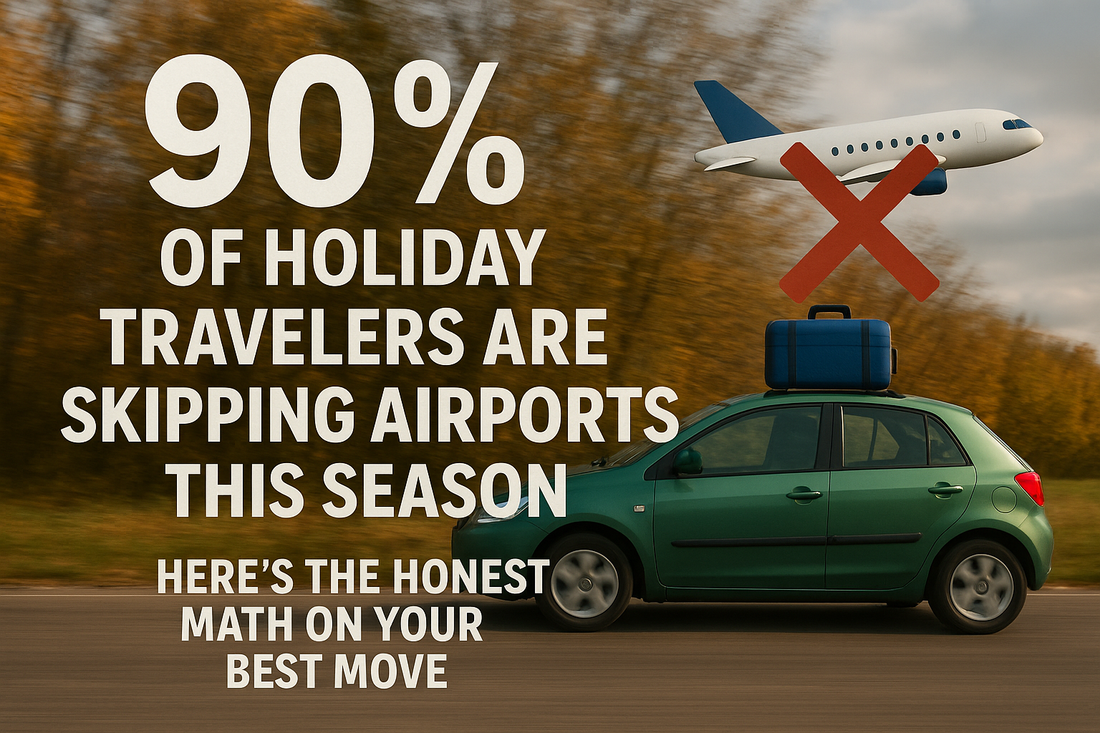 90% of Holiday Travelers Are Skipping Airports This Season - Here's The Honest Math On Your Best Move