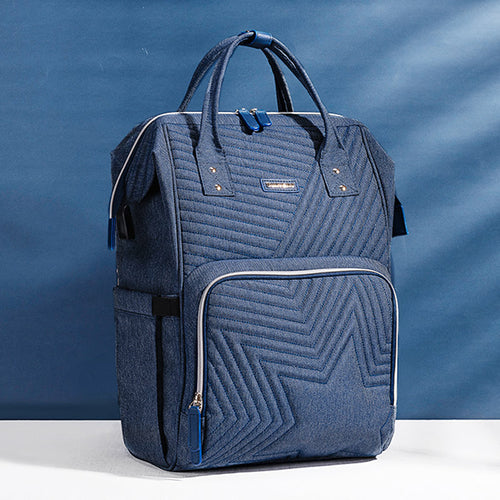 Modern Quilted Diaper Backpack