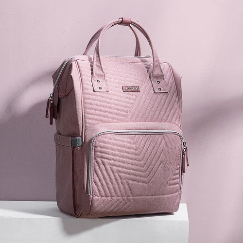 Modern Quilted Diaper Backpack