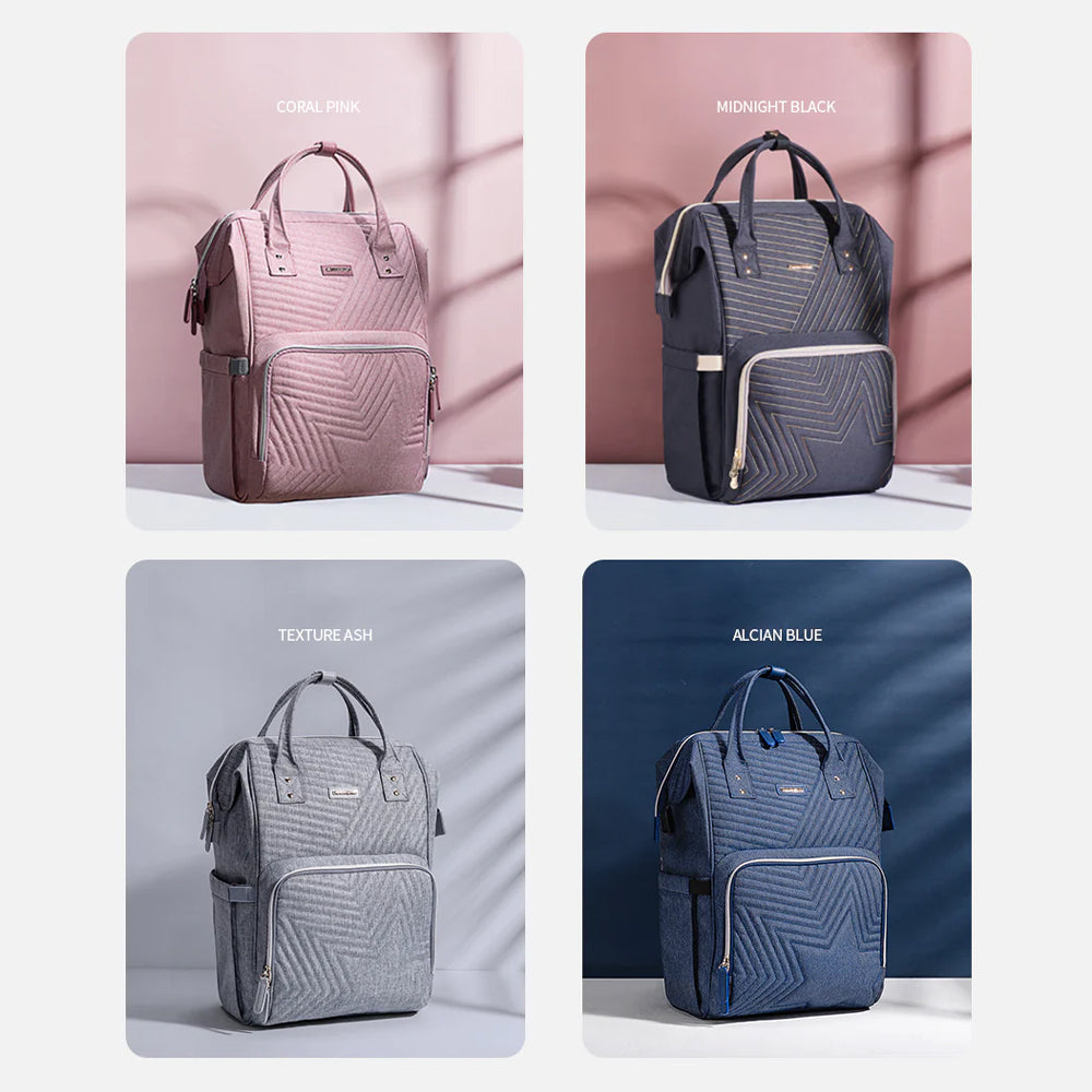 Modern Quilted Diaper Backpack