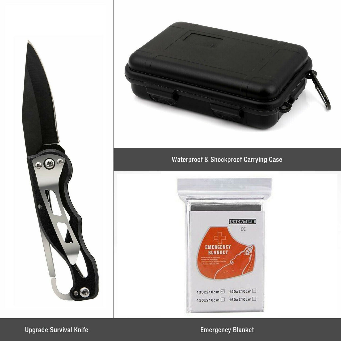 All-in-One Outdoor Adventure Toolkit with Compact Case - 14 Pcs